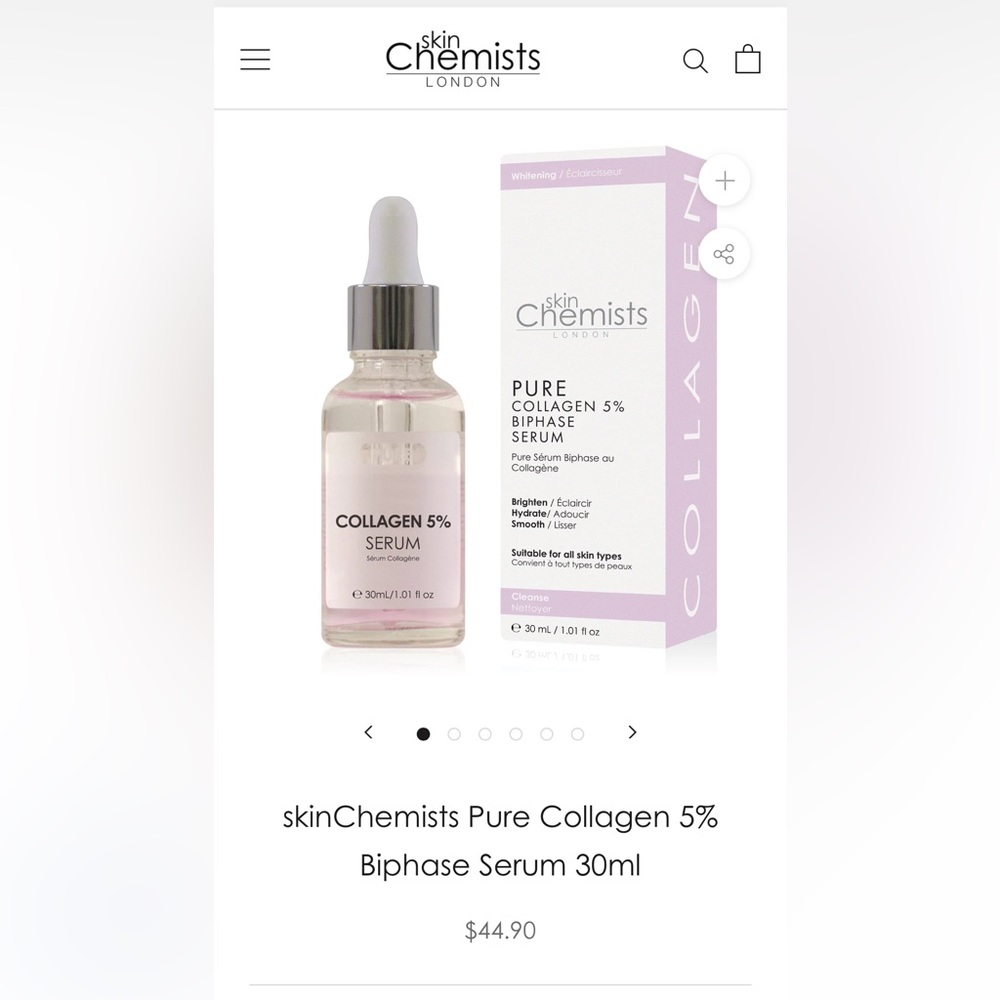 SkinChemist London Pure Collagen 5% Biphase Serum